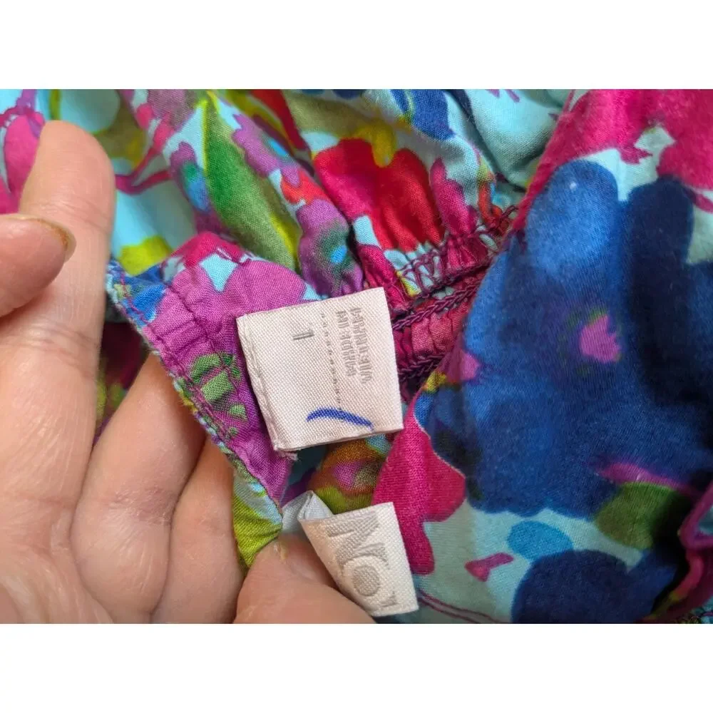 Old Navy Girls Halter Dress Blue Pink Multicolor Size L
